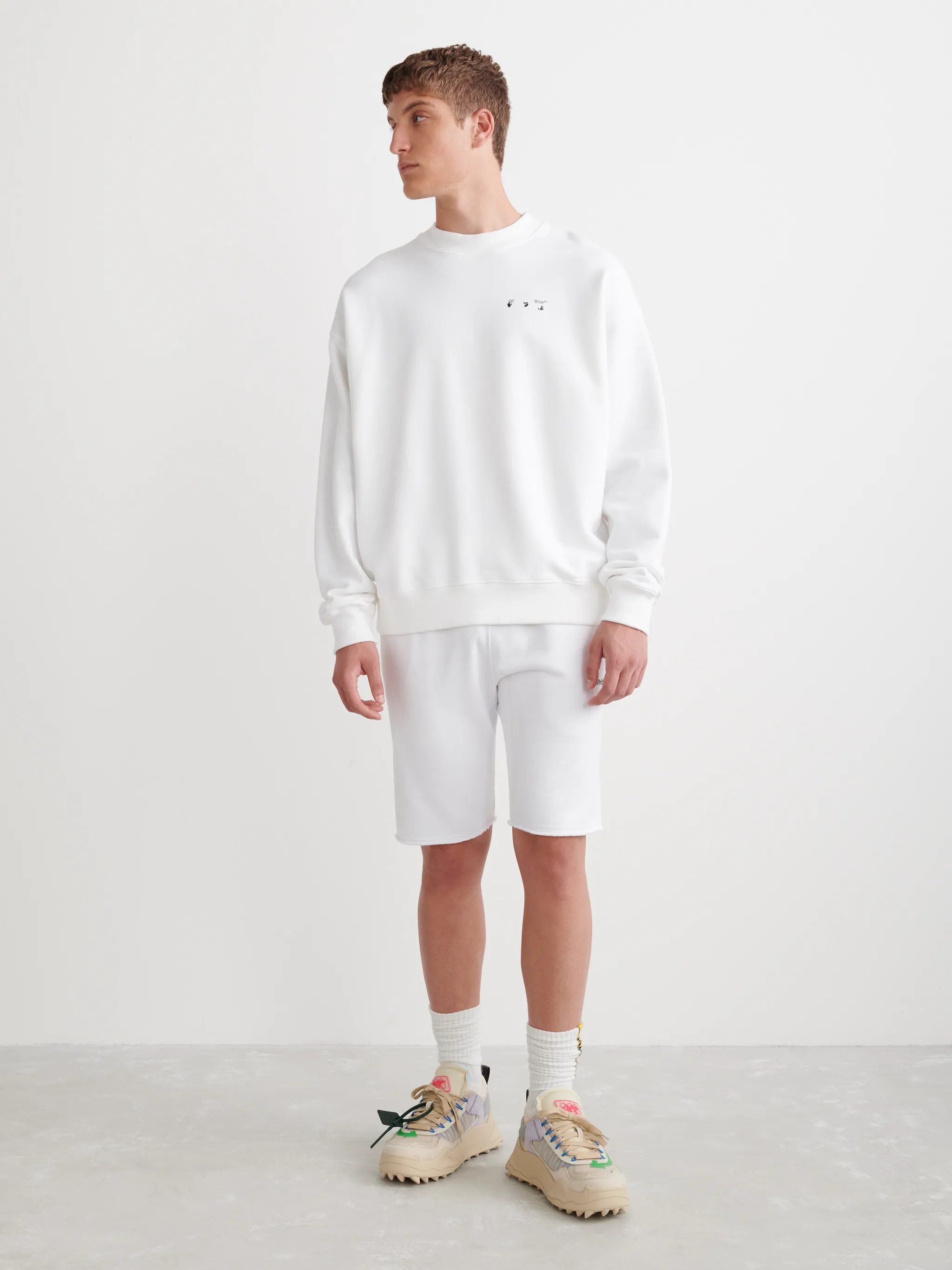off white white sweatshirt