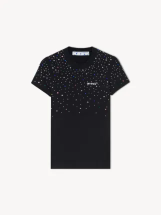 Off white store paint splatter tee