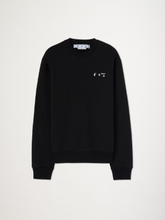 OW LOGO SLIM CREWNECK in black | Off-White™ Official US