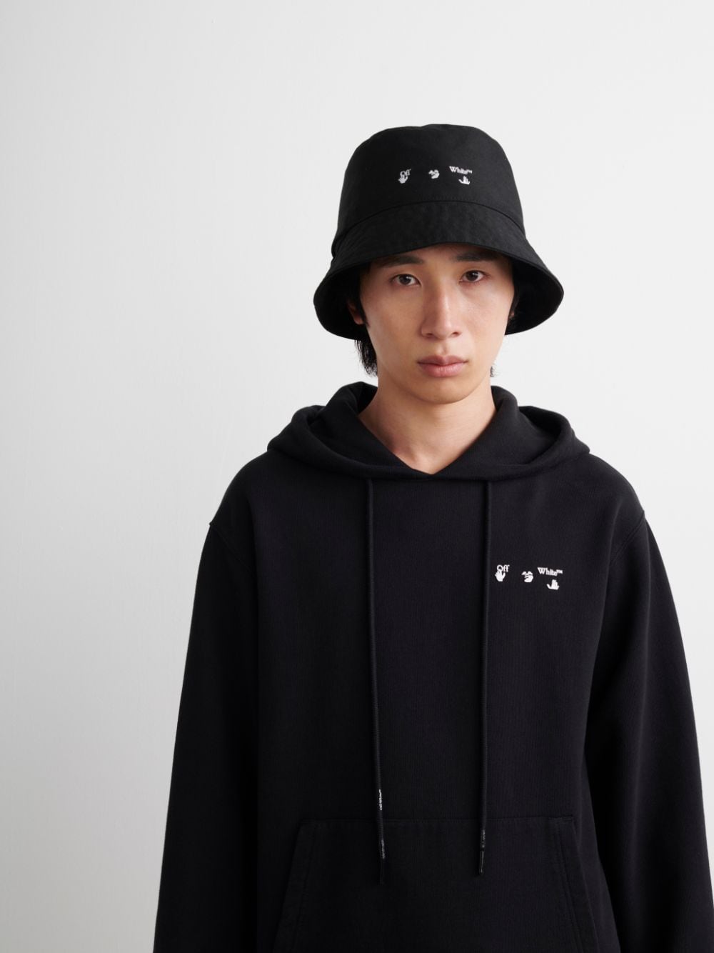 OW LOGO SLIM HOODIE in black | Off-White™ Official US