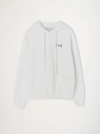 Off white discount logo slim hoodie