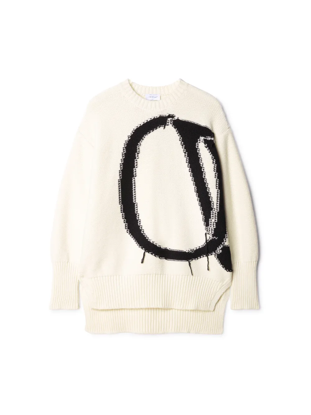 OW MAXI LOGO CREWNECK in white | Off-White™ Official LB