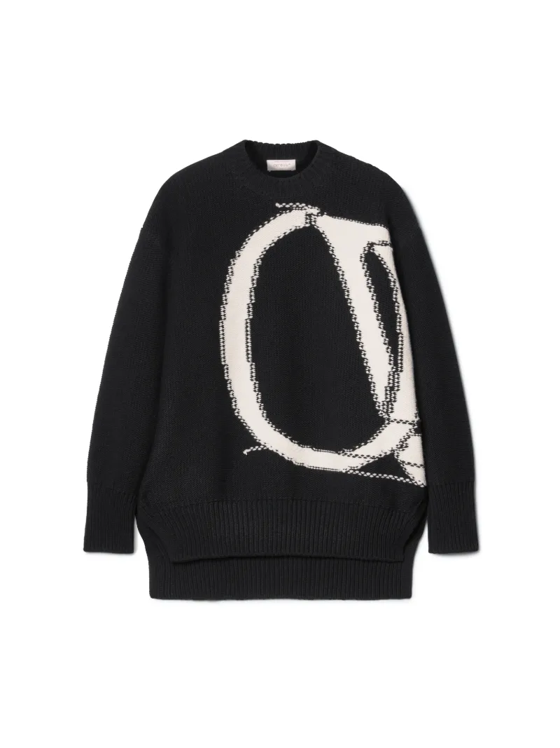 Ow Maxi Logo Rundhalsausschnitt