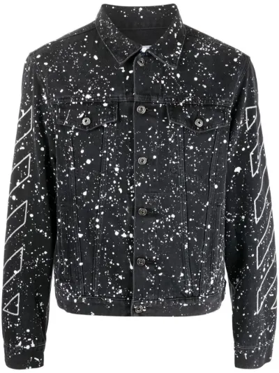 Off White paint splatter denim jacket Eraldo EH