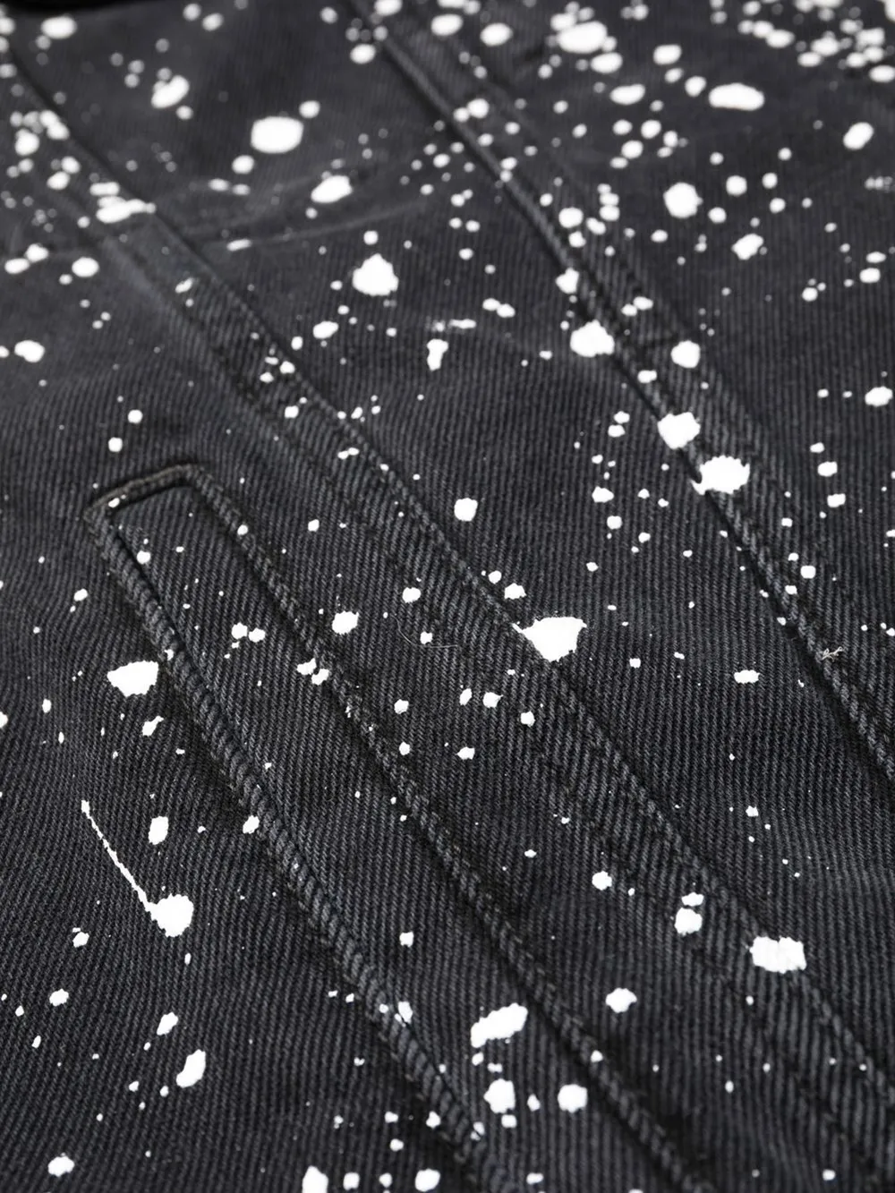 paintsplatter denim jacket OffWhite