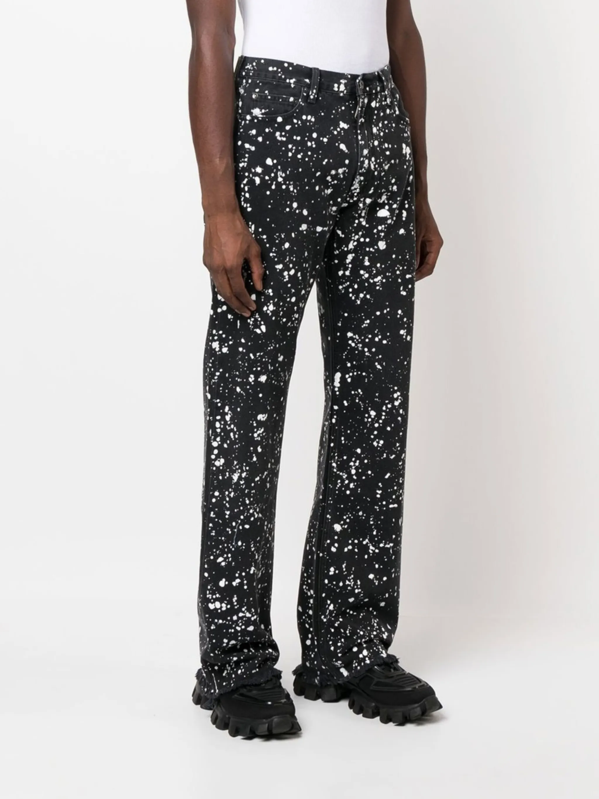 Off-White paint splatter print jeans | Eraldo.com IO