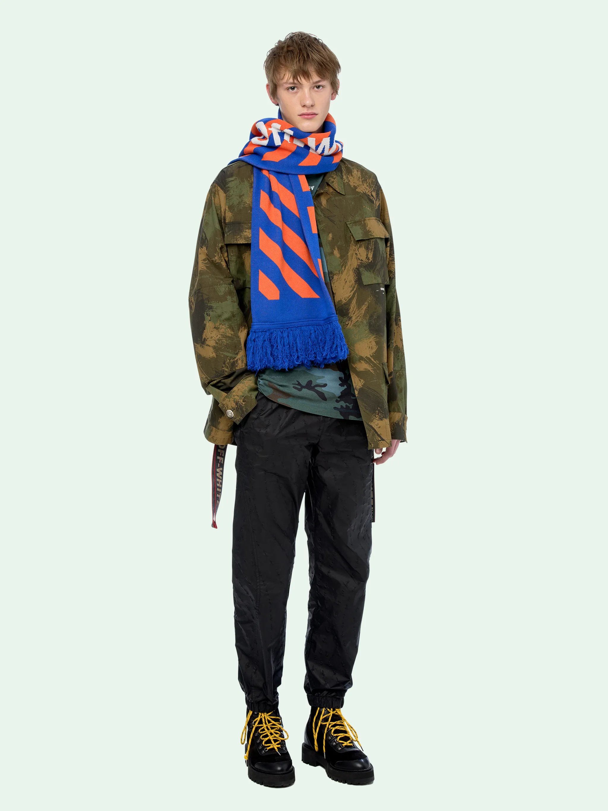 off white military jacket