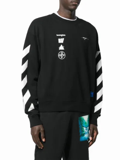 Off white best sale painting diagonal sweatshirt