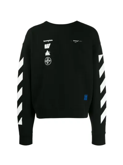 Off white diagonal crewneck on sale