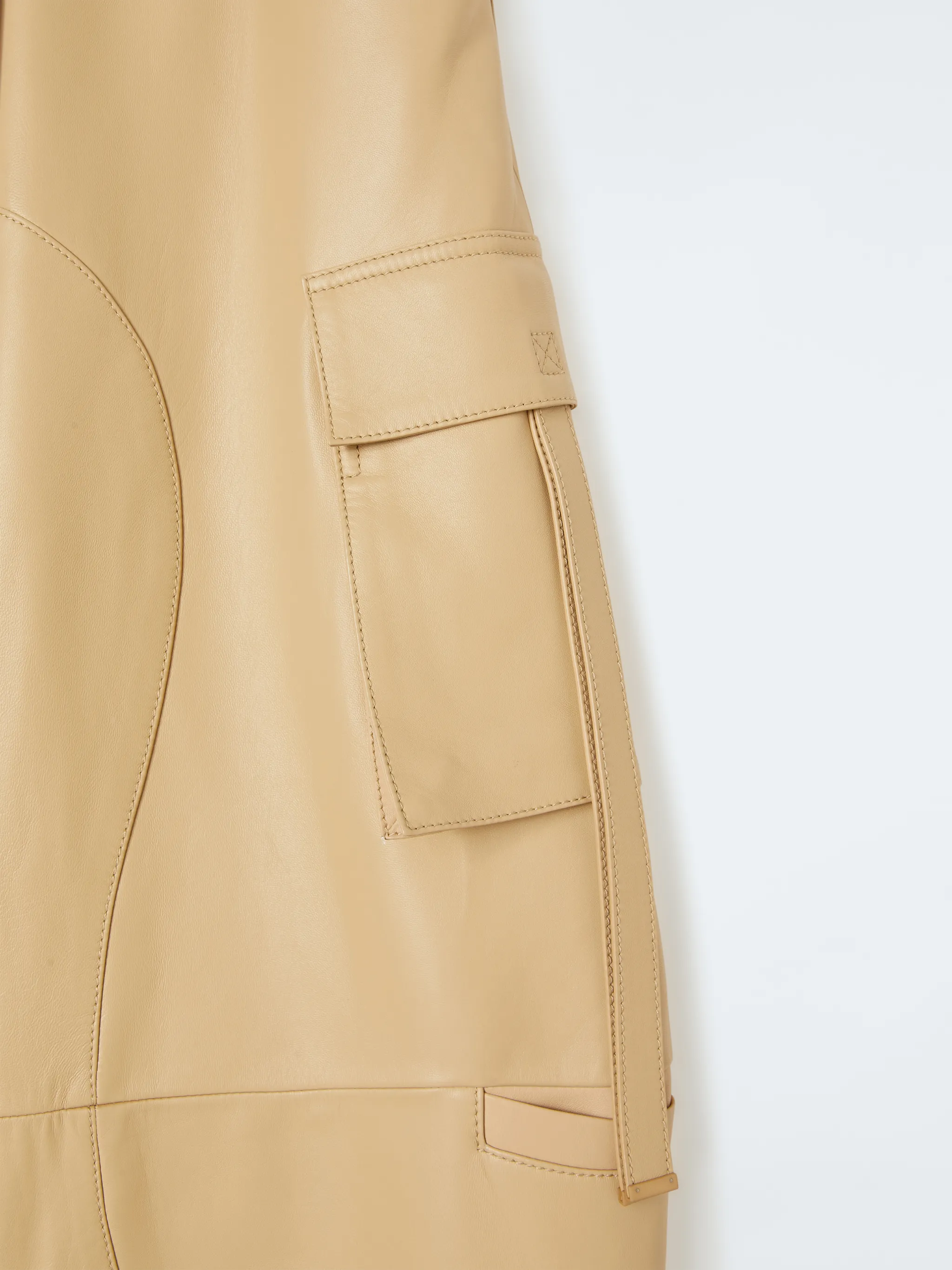 PANTALONI CARGO IN PELLE