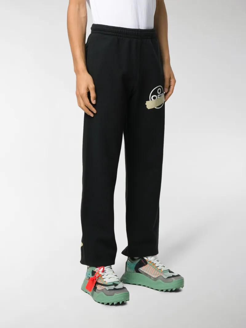 Off-White Pantaloni sportivi Tape Arrows con stampa nero | MODES