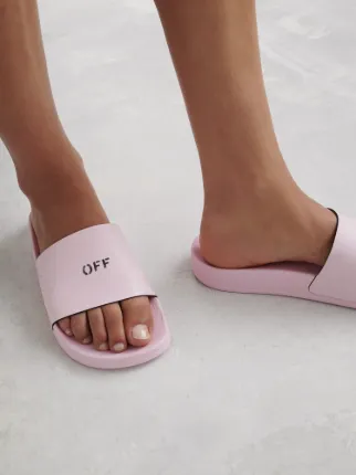 off white slides pink