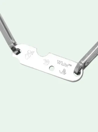 off white paper clip bolsa