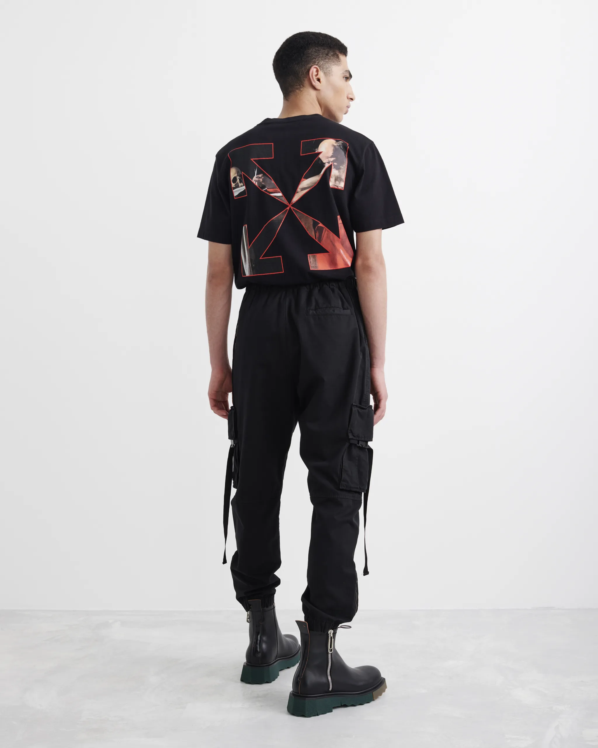 parachute cargo pants off white