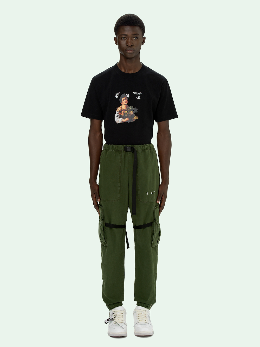 off white parachute pants