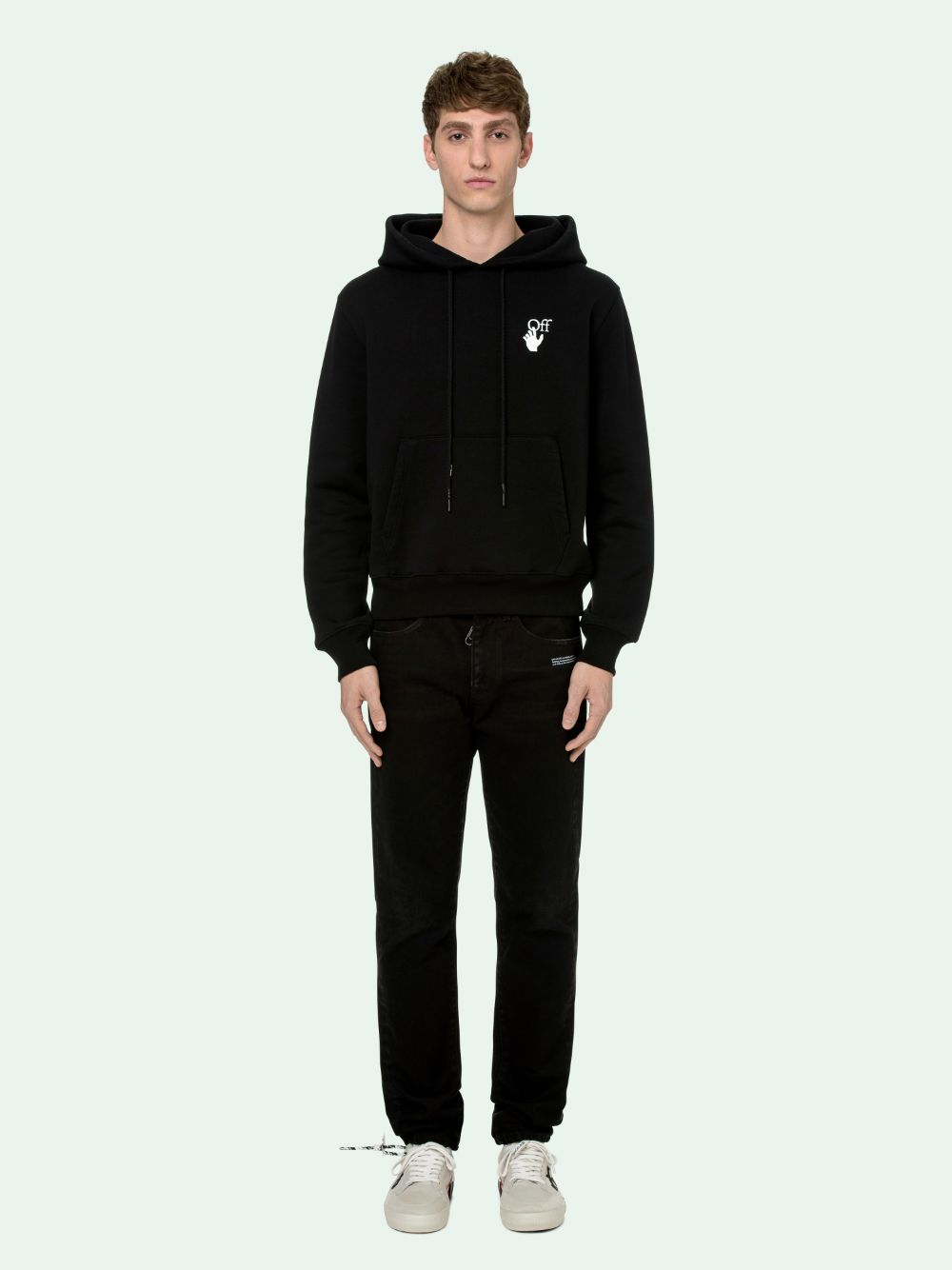 PASCAL ARROW OVER HOODIE in black Off White Official US