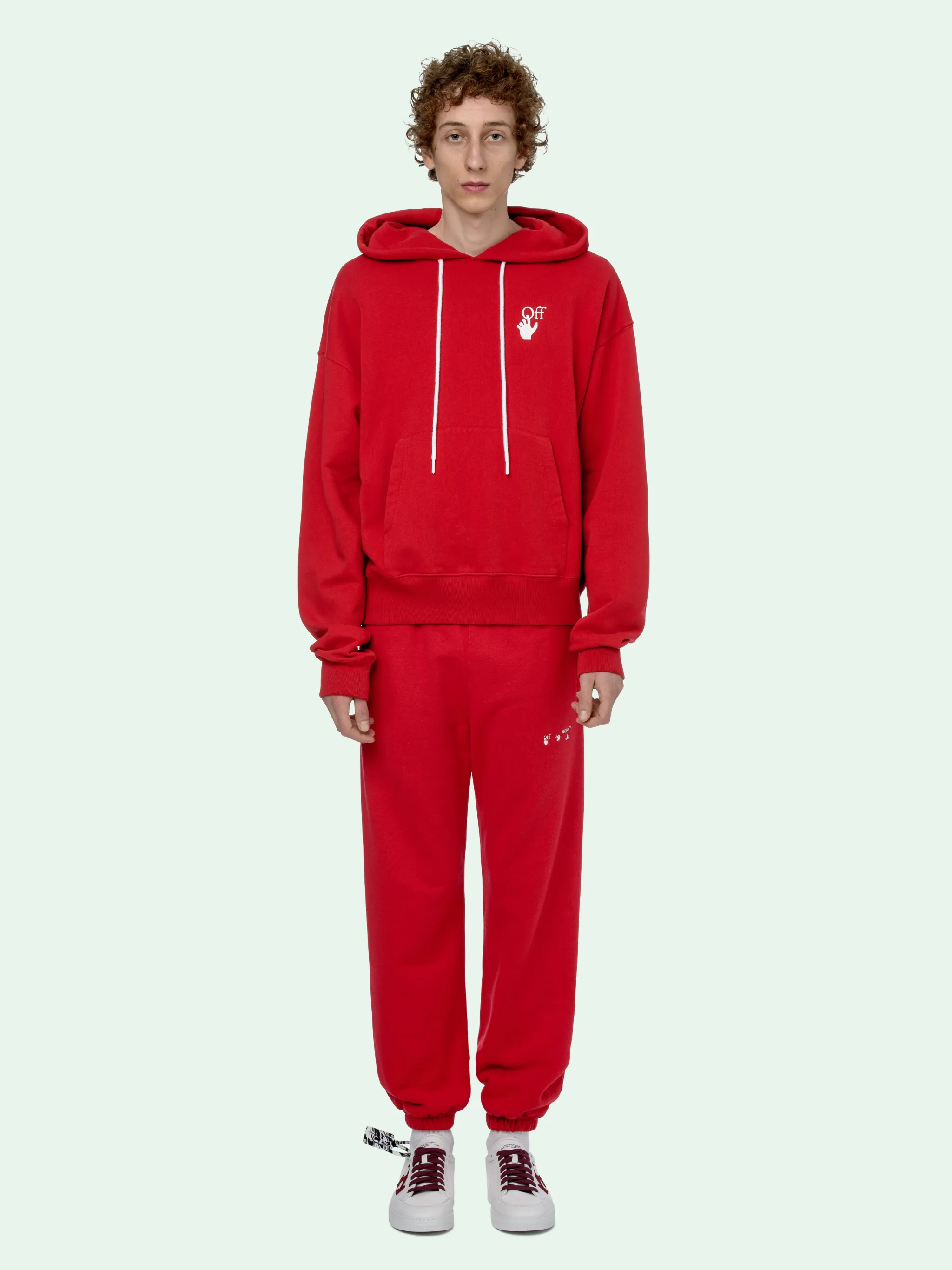 off white red arrows hoodie