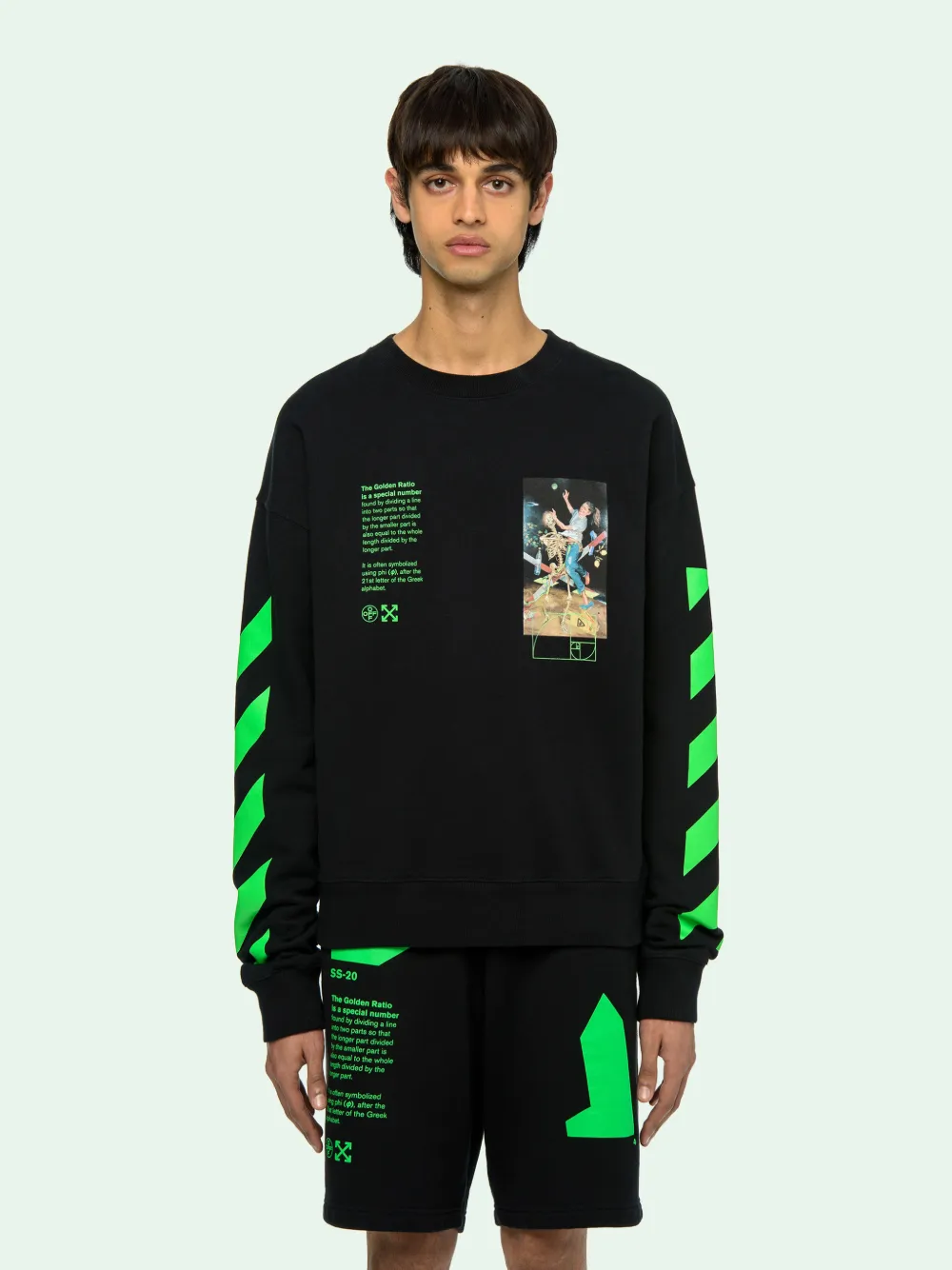 off white hoodie painting