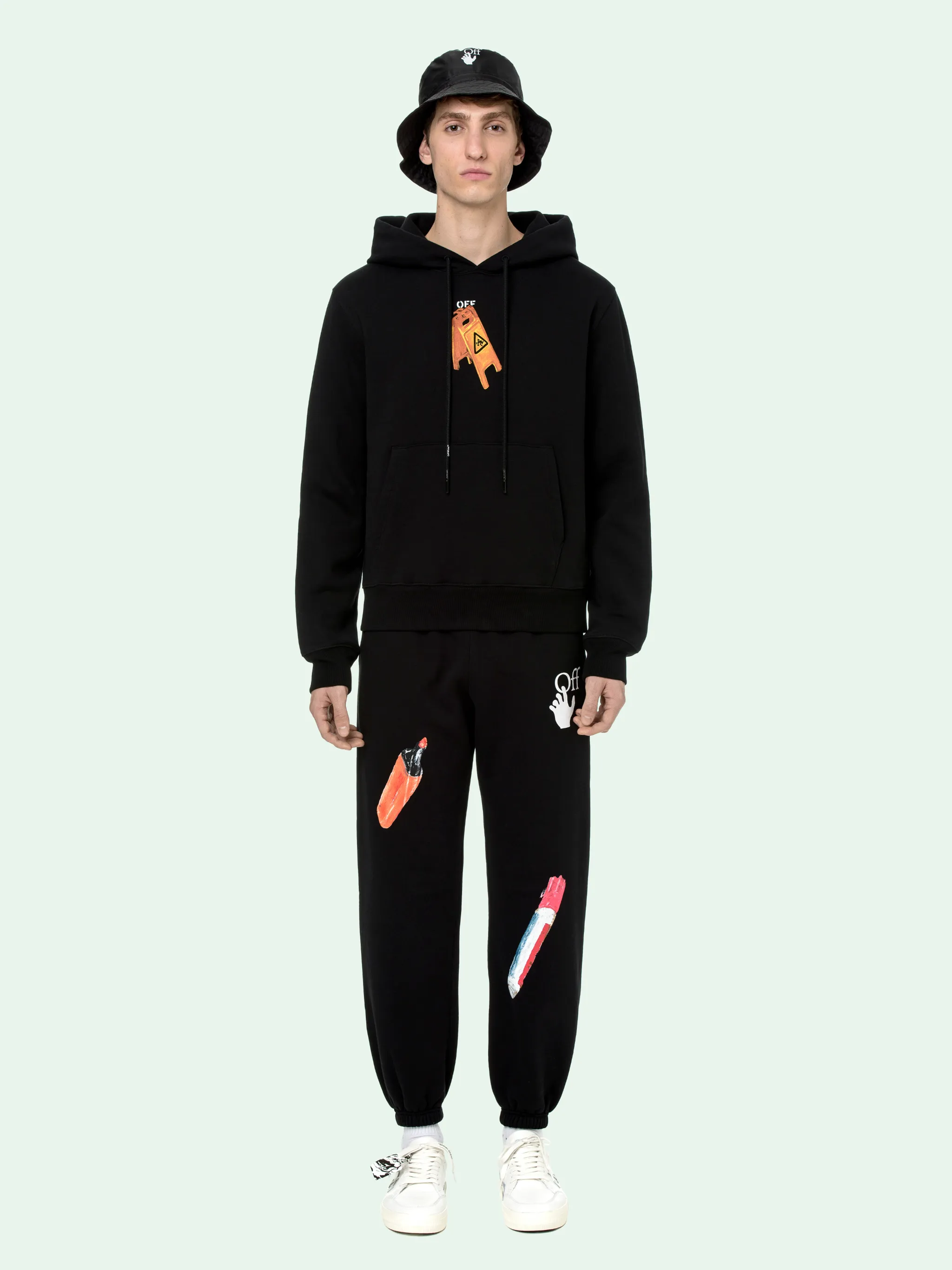 off white hoodie skeleton