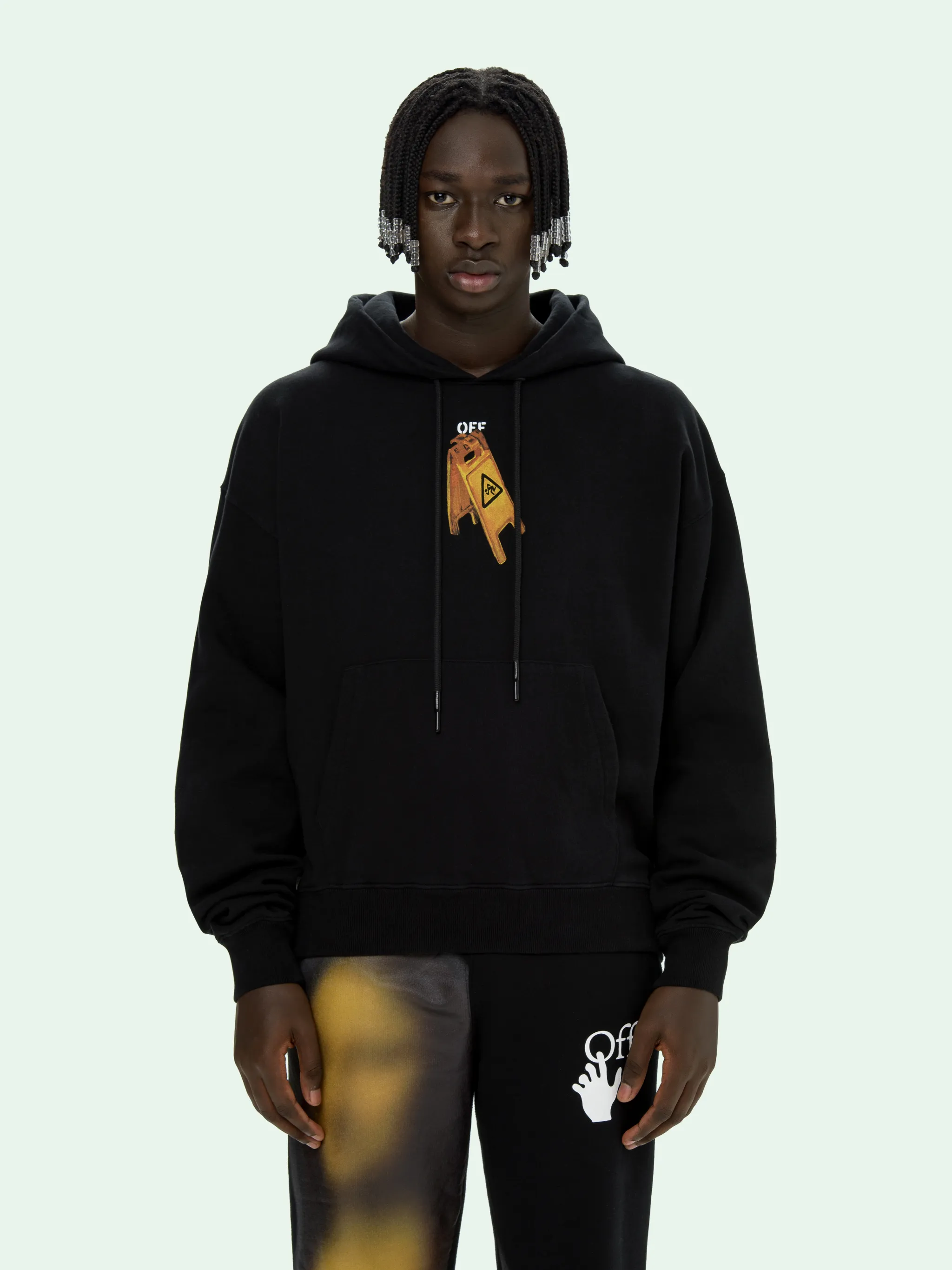 off white skull hoodie