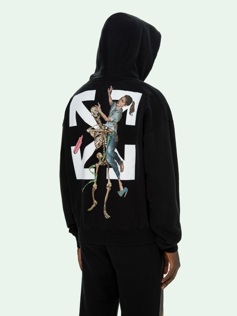 PASCAL SKELETON OVER HOODIE in black | Off-White™ Official GB