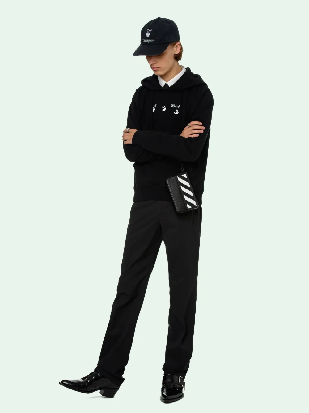 off white peace hoodie