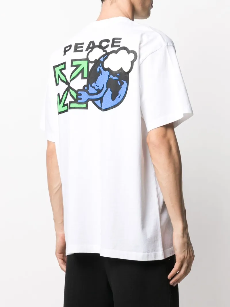 off white peace tee