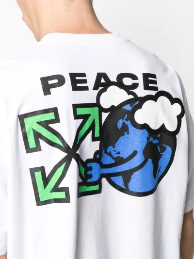 off white peace t shirt