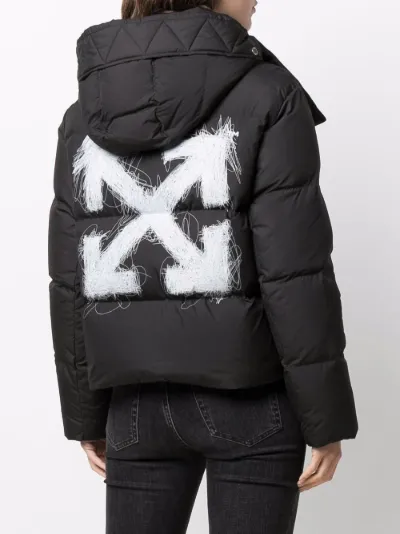 off white black puffer jacket