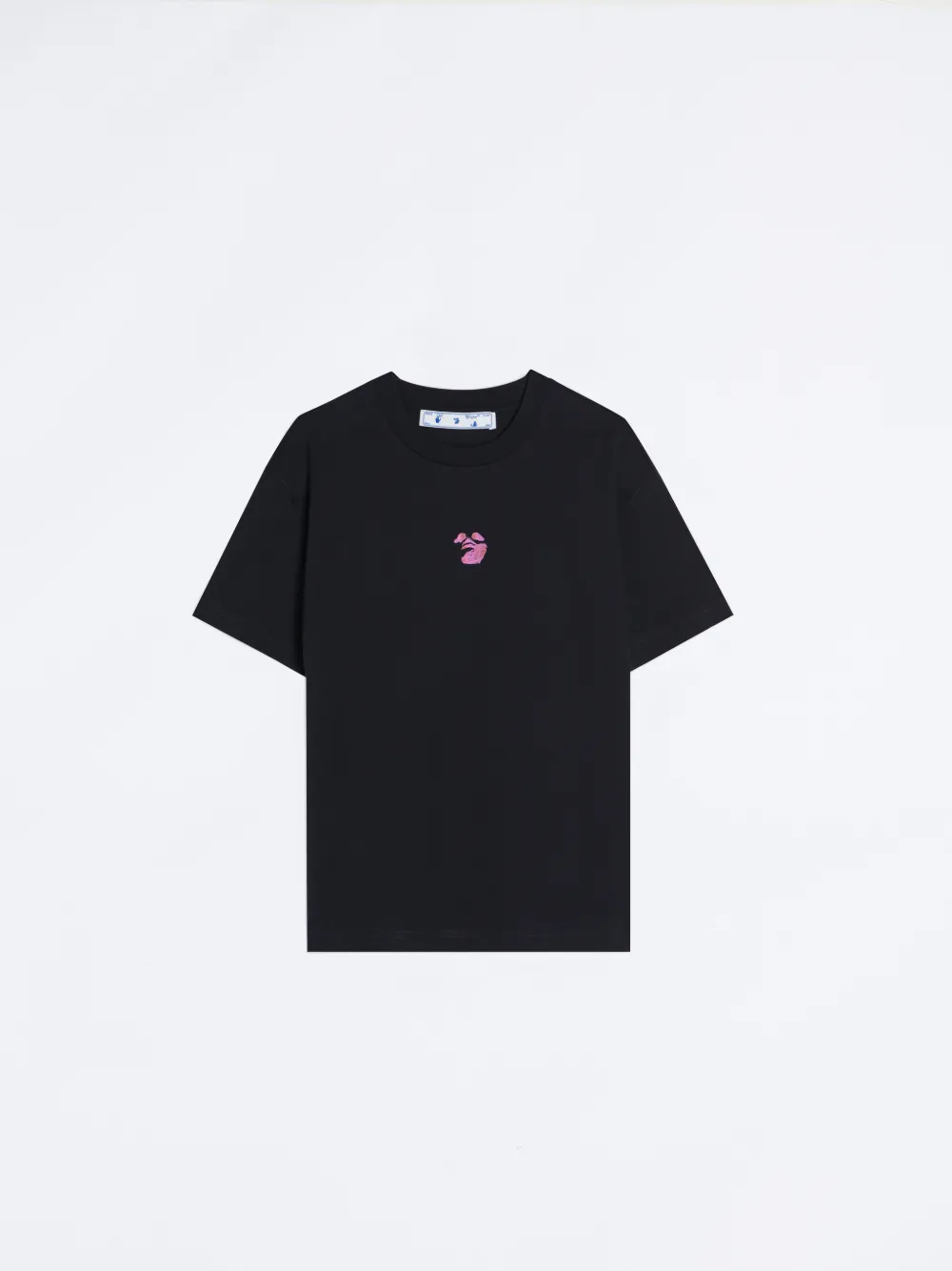 Black and pink off white hot sale t shirt