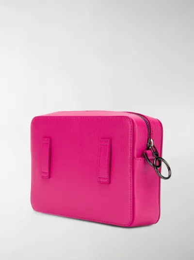 off white luggage pink