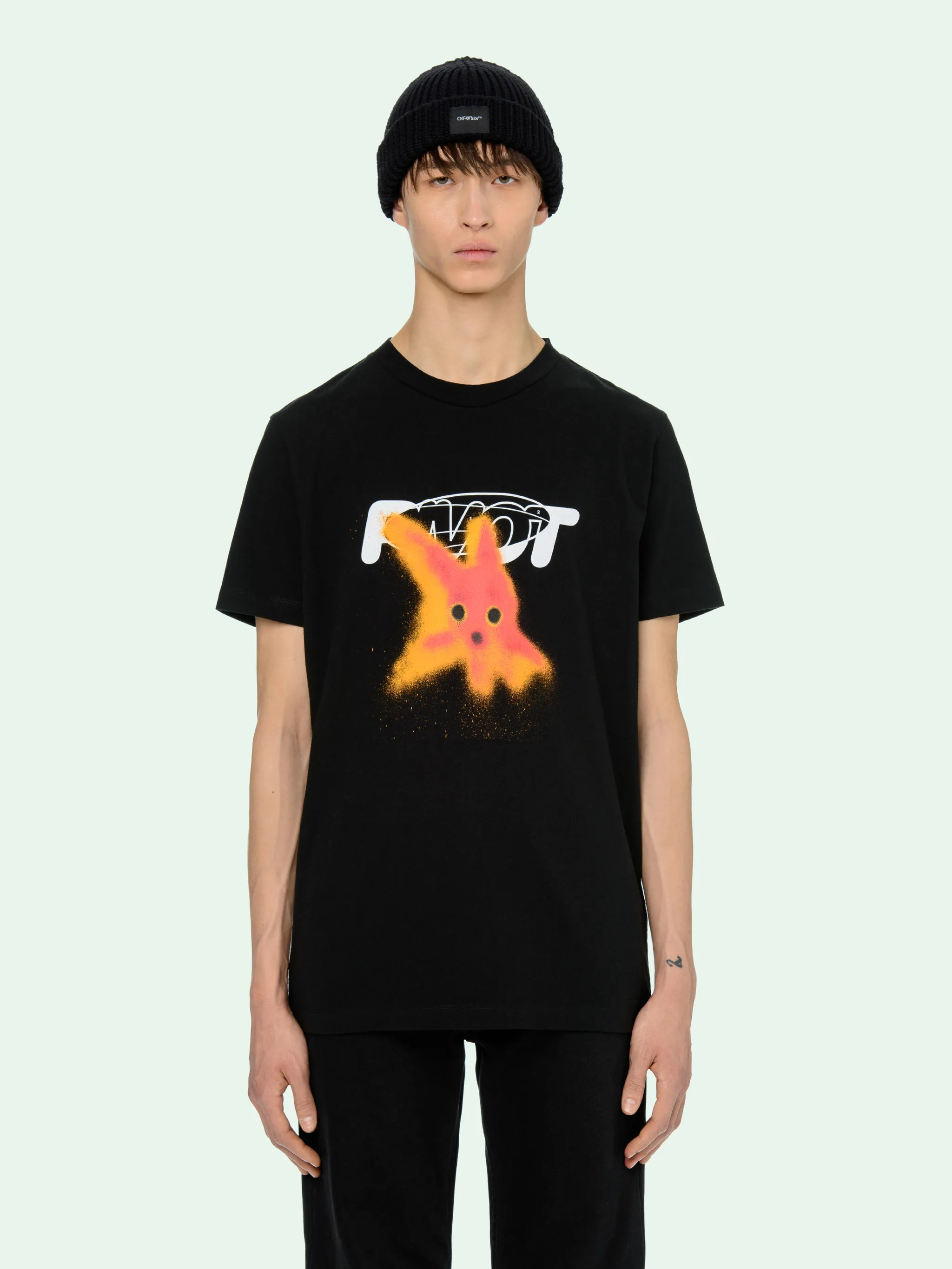 off white fish shirt