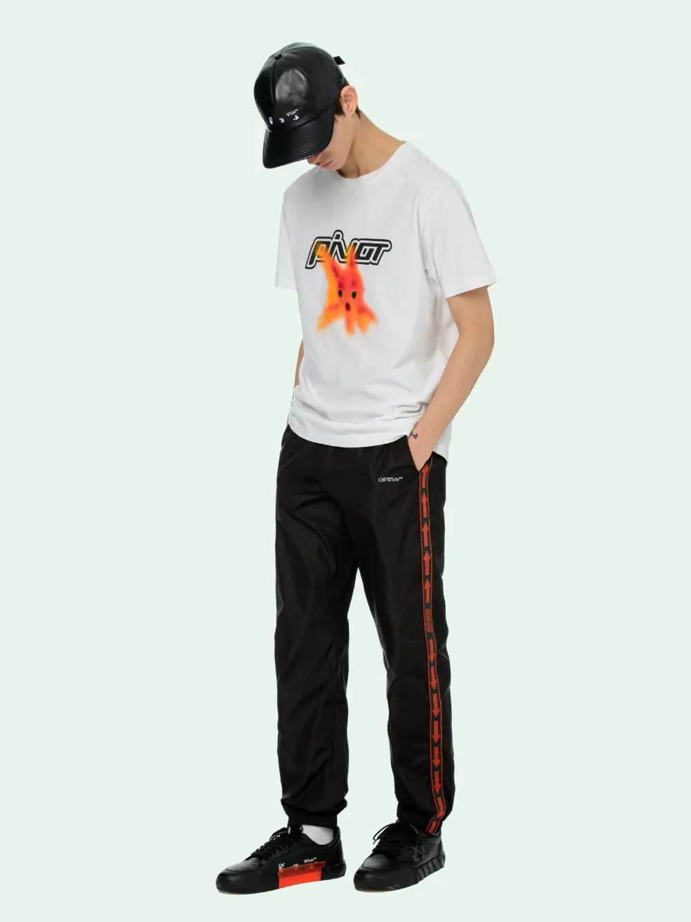 off white fish shirt