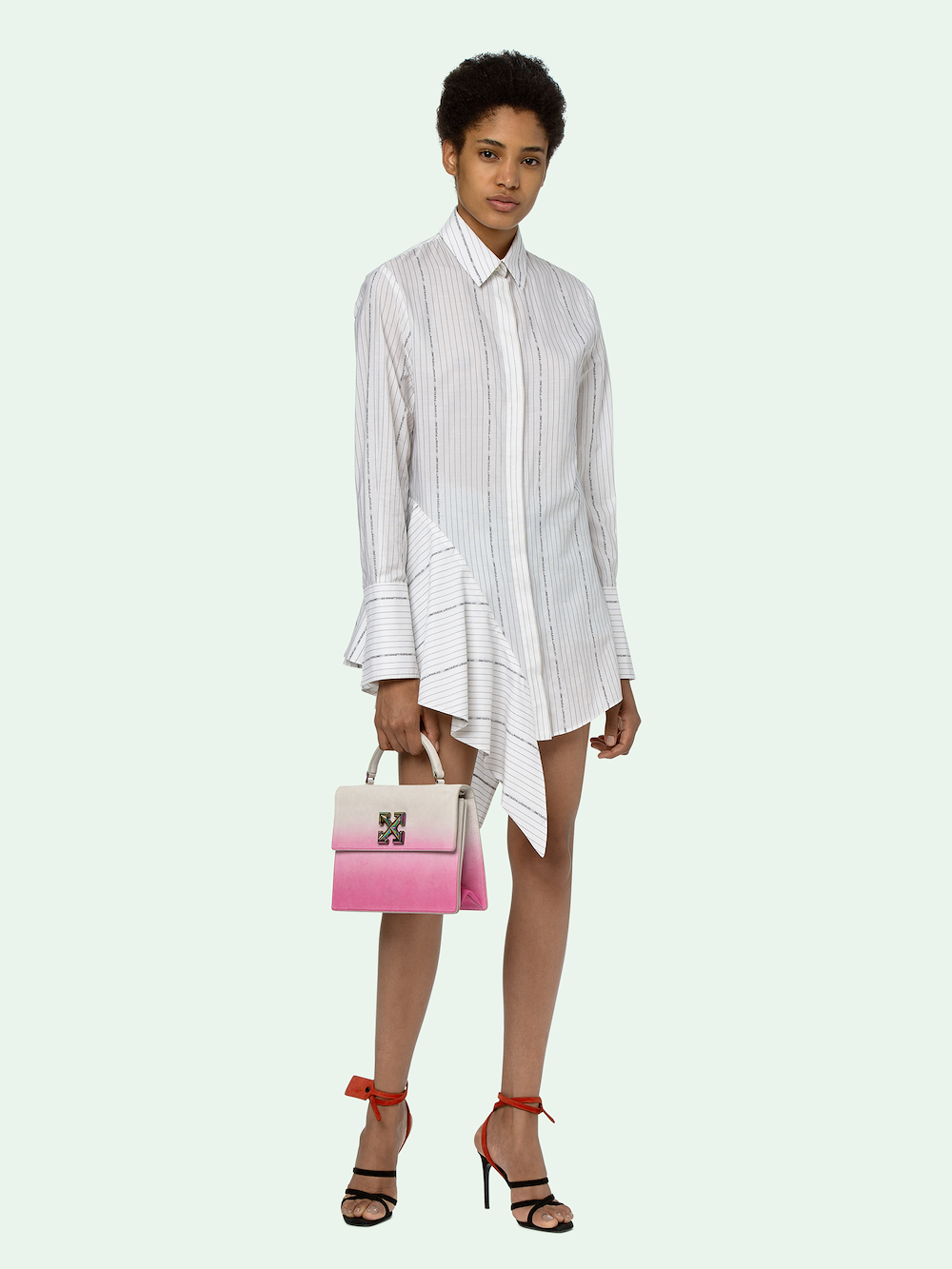 POPELINE ASYMMETRICAL DRESS primary image