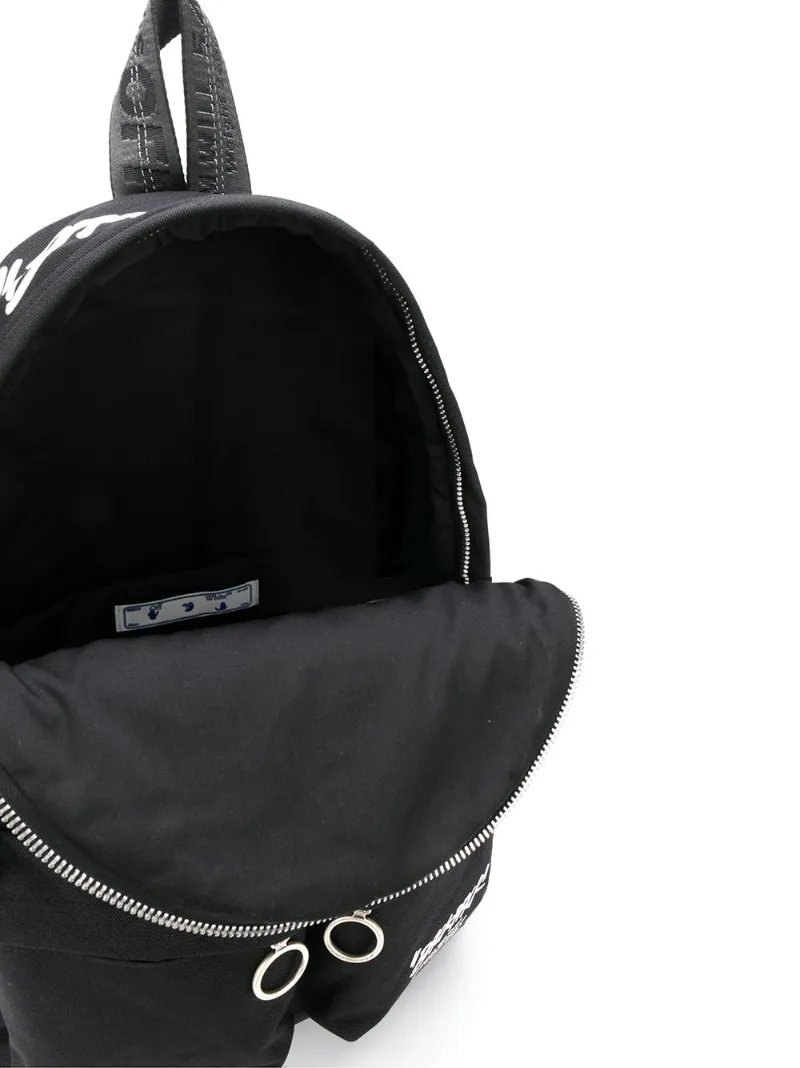 off white black quote backpack