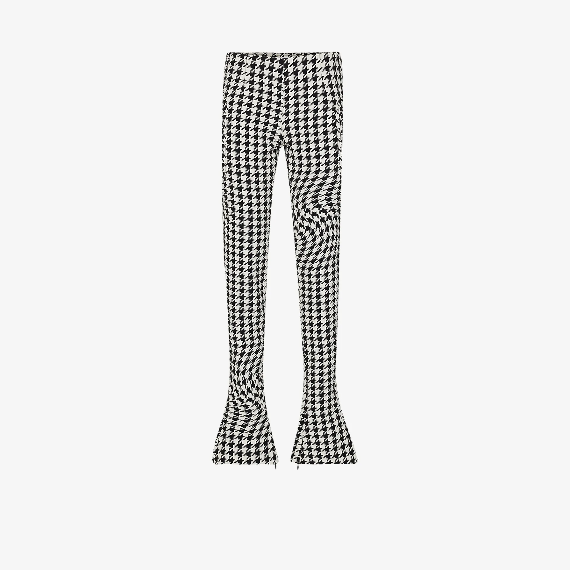 off white houndstooth pants