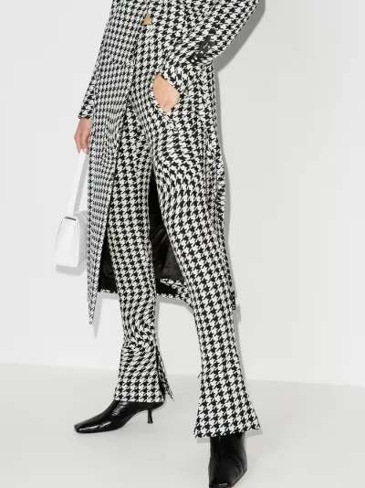 houndstooth skinny trousers