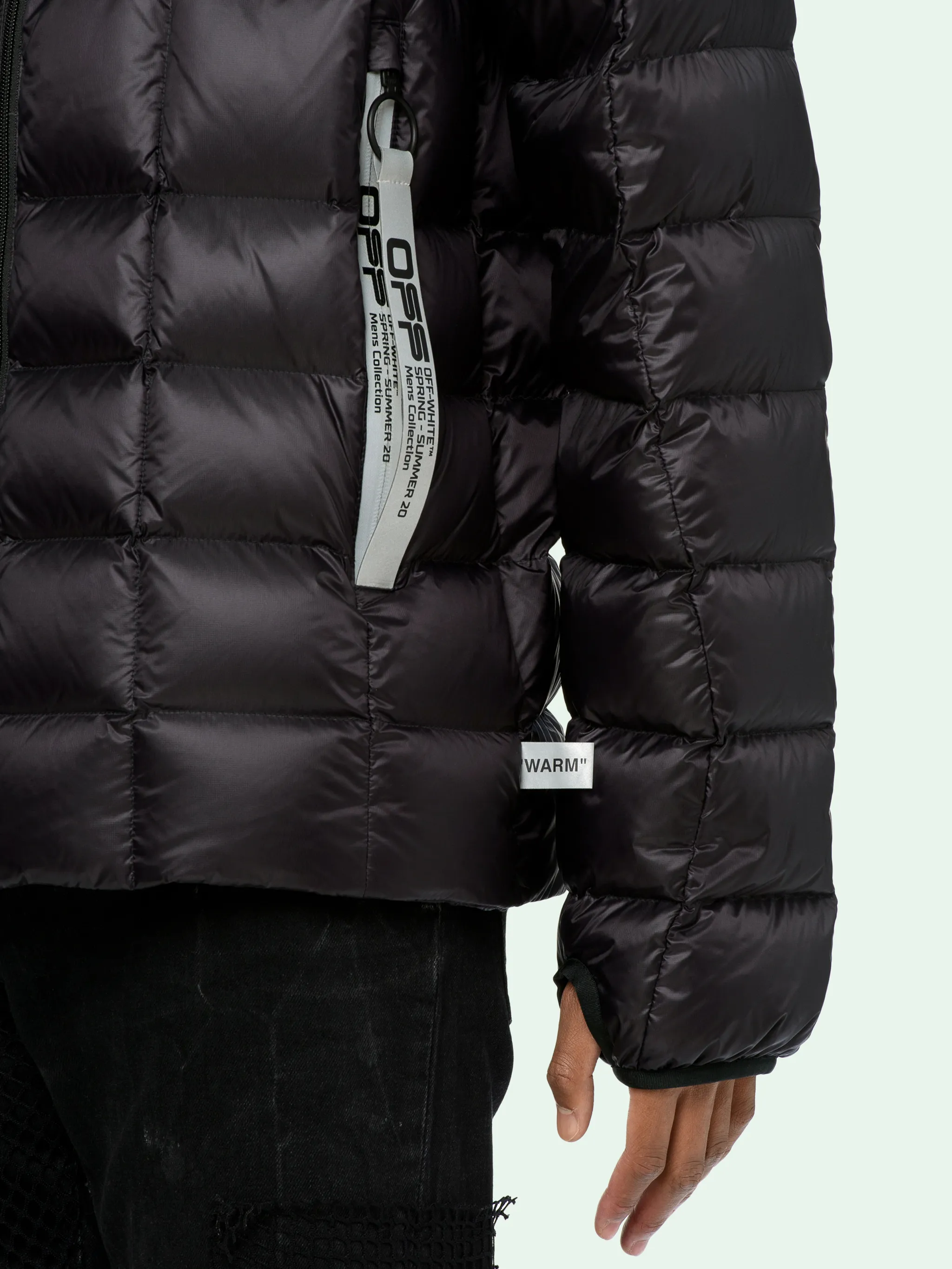 off white down vest