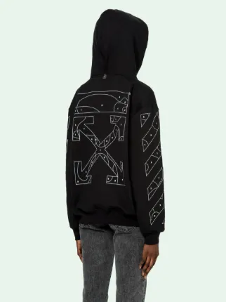 Off white 3d online marker hoodie