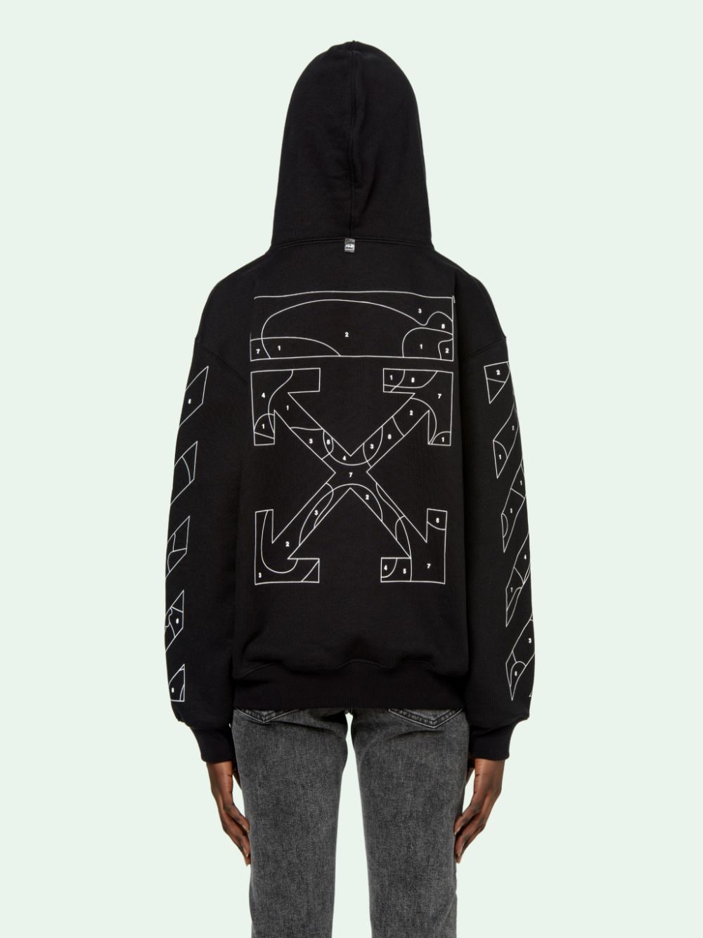 PUZZLE ARROWS OVER SWEATSHIRT