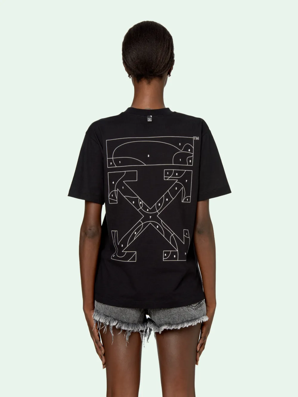 PUZZLE ARROWS S S T SHIRT in black Off White Official US