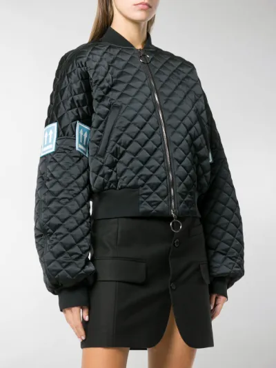 off white quilted jacket