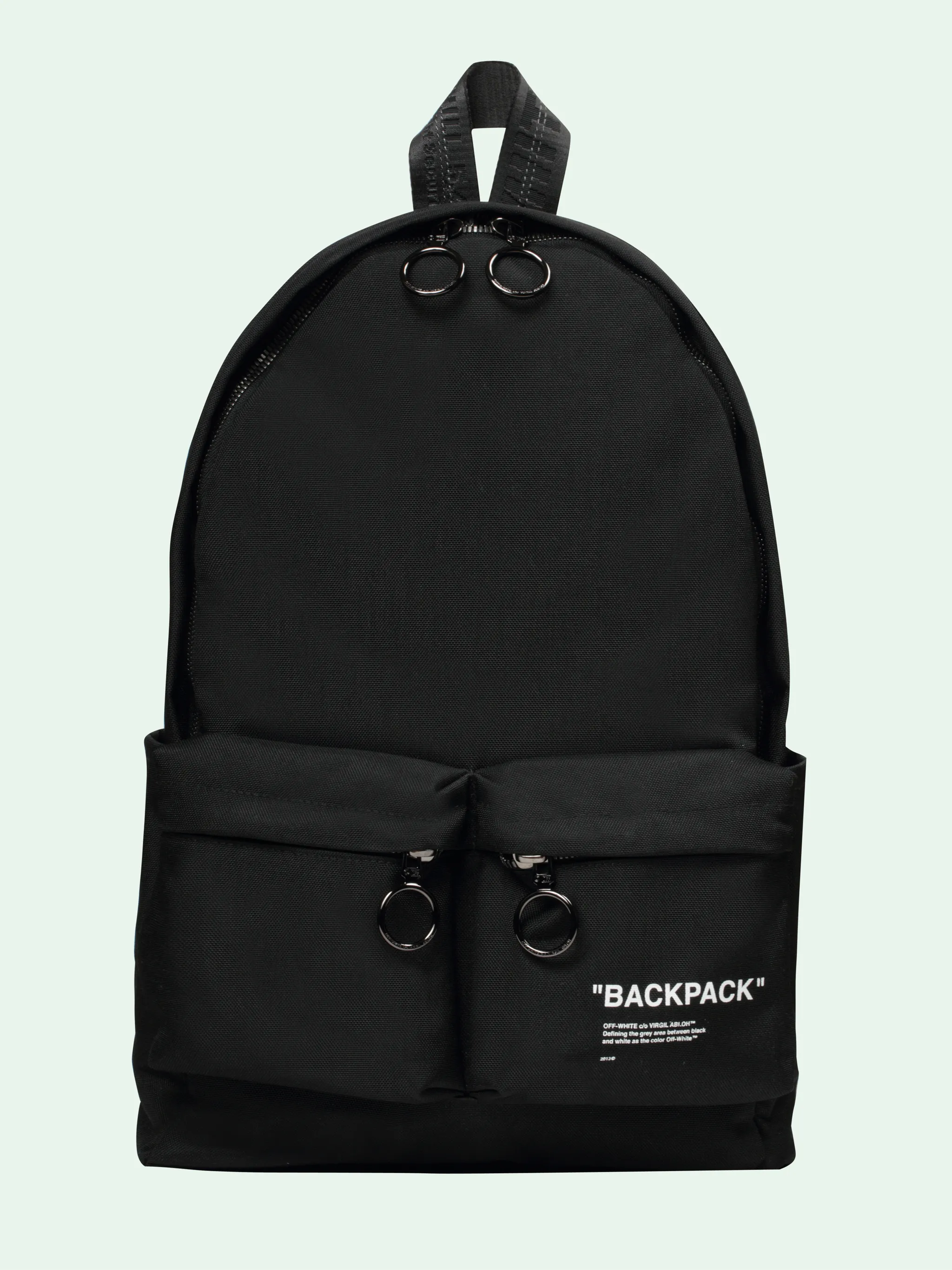 off white canvas backpack