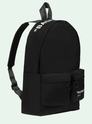 Off white black quote backpack best sale