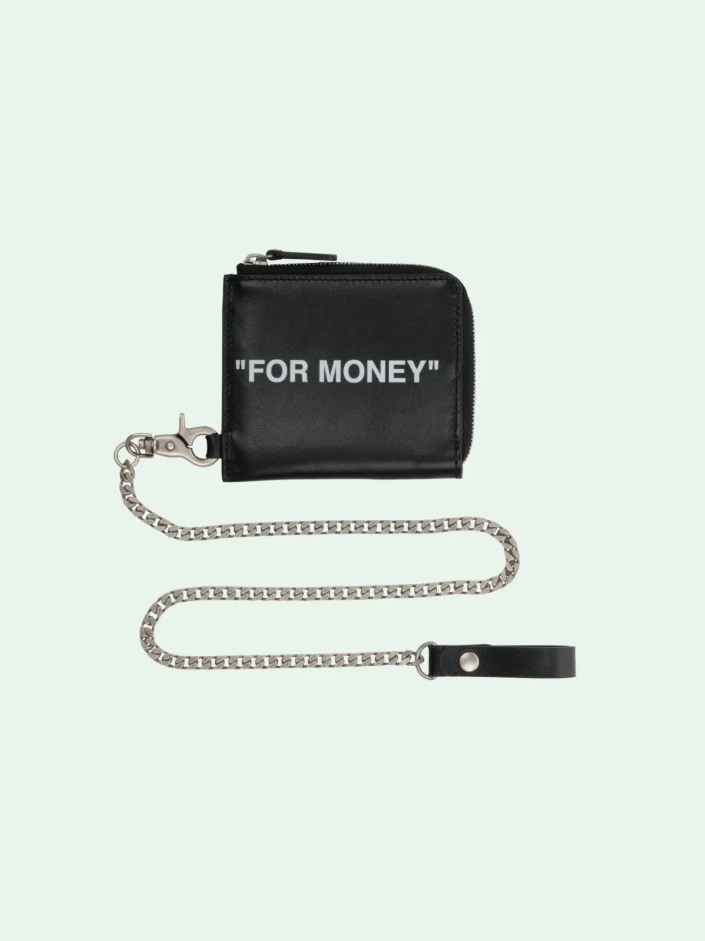 black wallet on chain