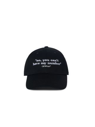 QUOTES BASEBALL CAP in black | Off-White™ Official US