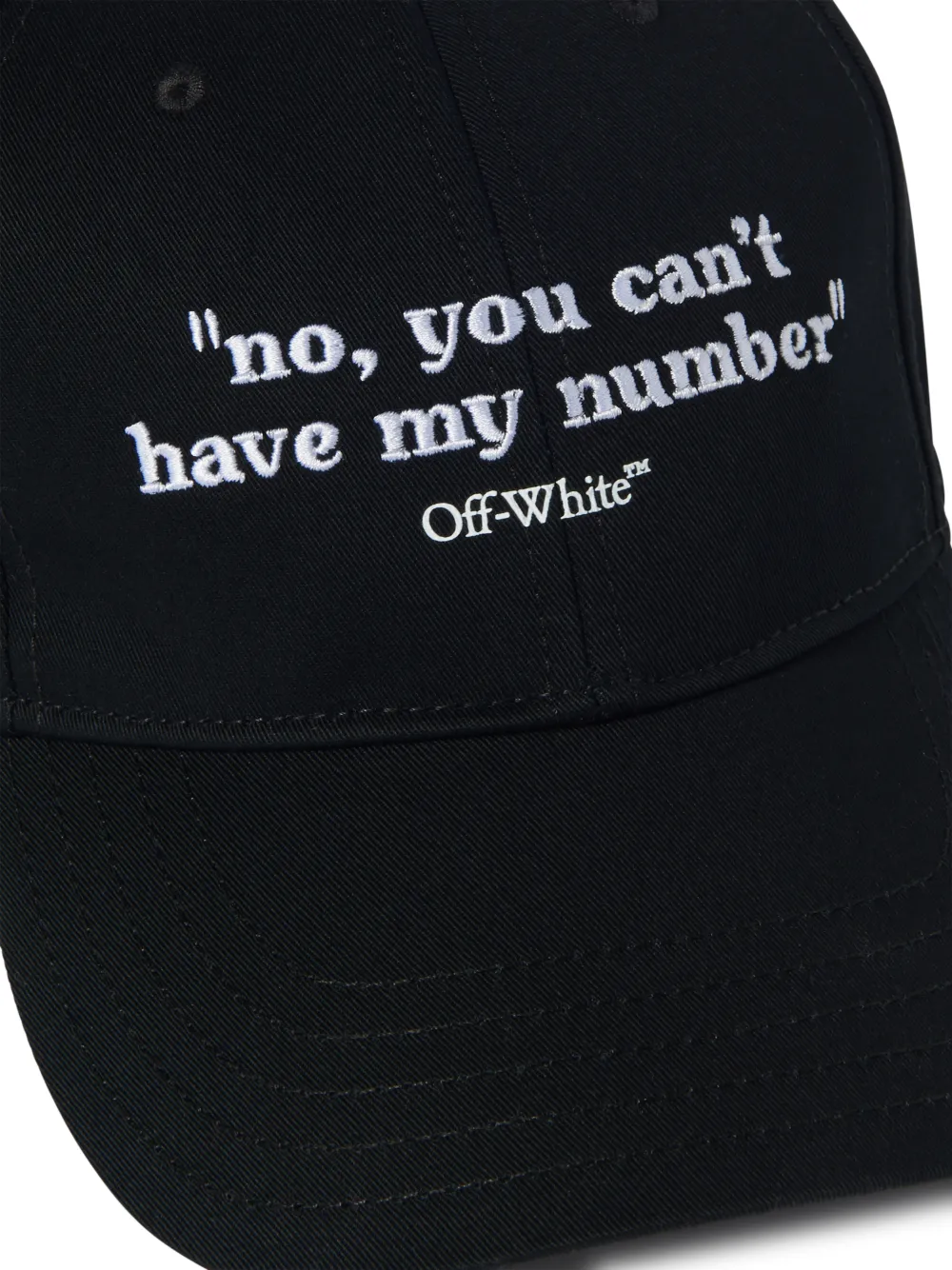 QUOTES BASEBALL CAP in black | Off-White™ Official US