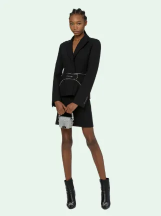 off white belt jacket