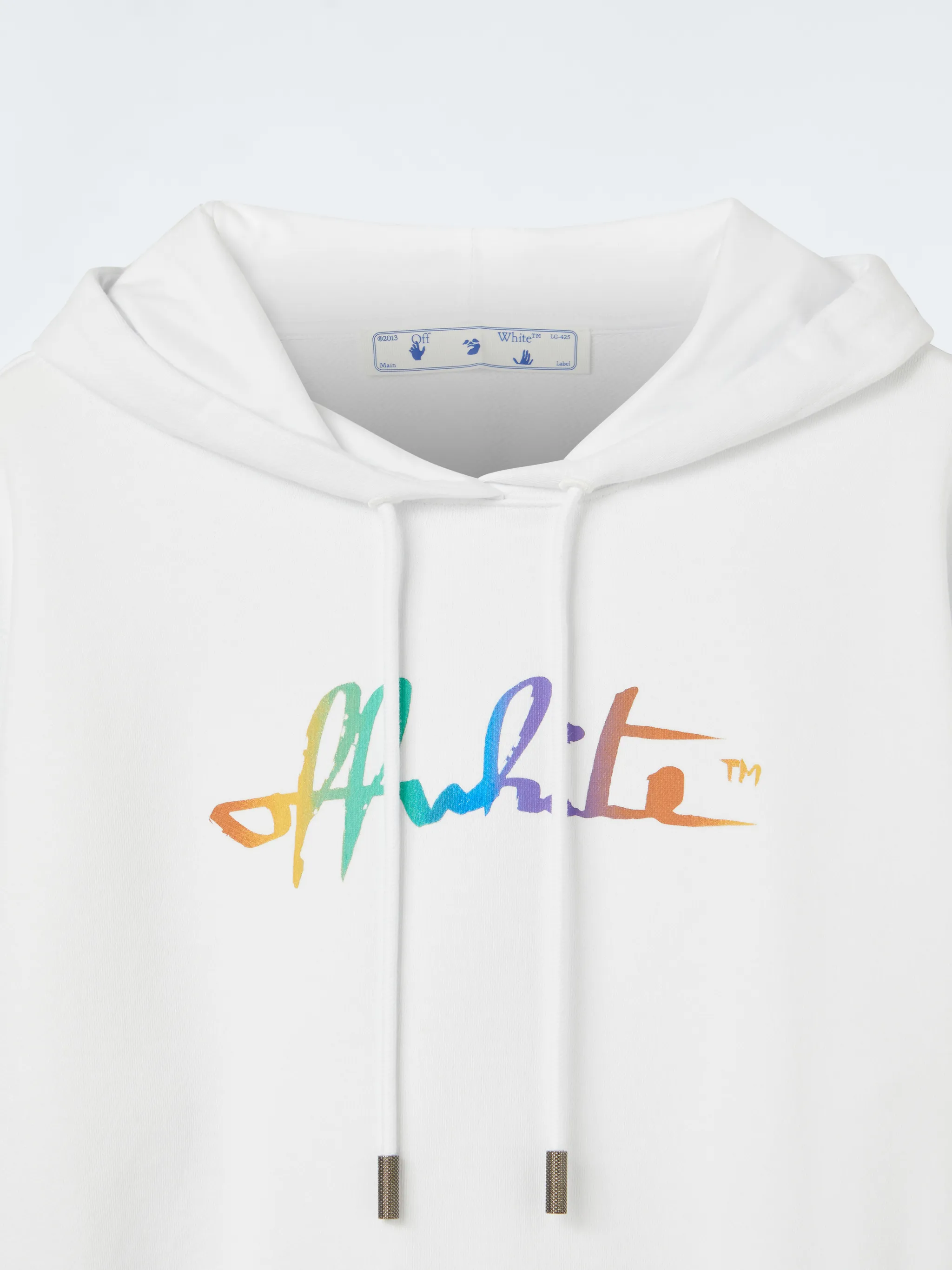 off white hoodie rainbow