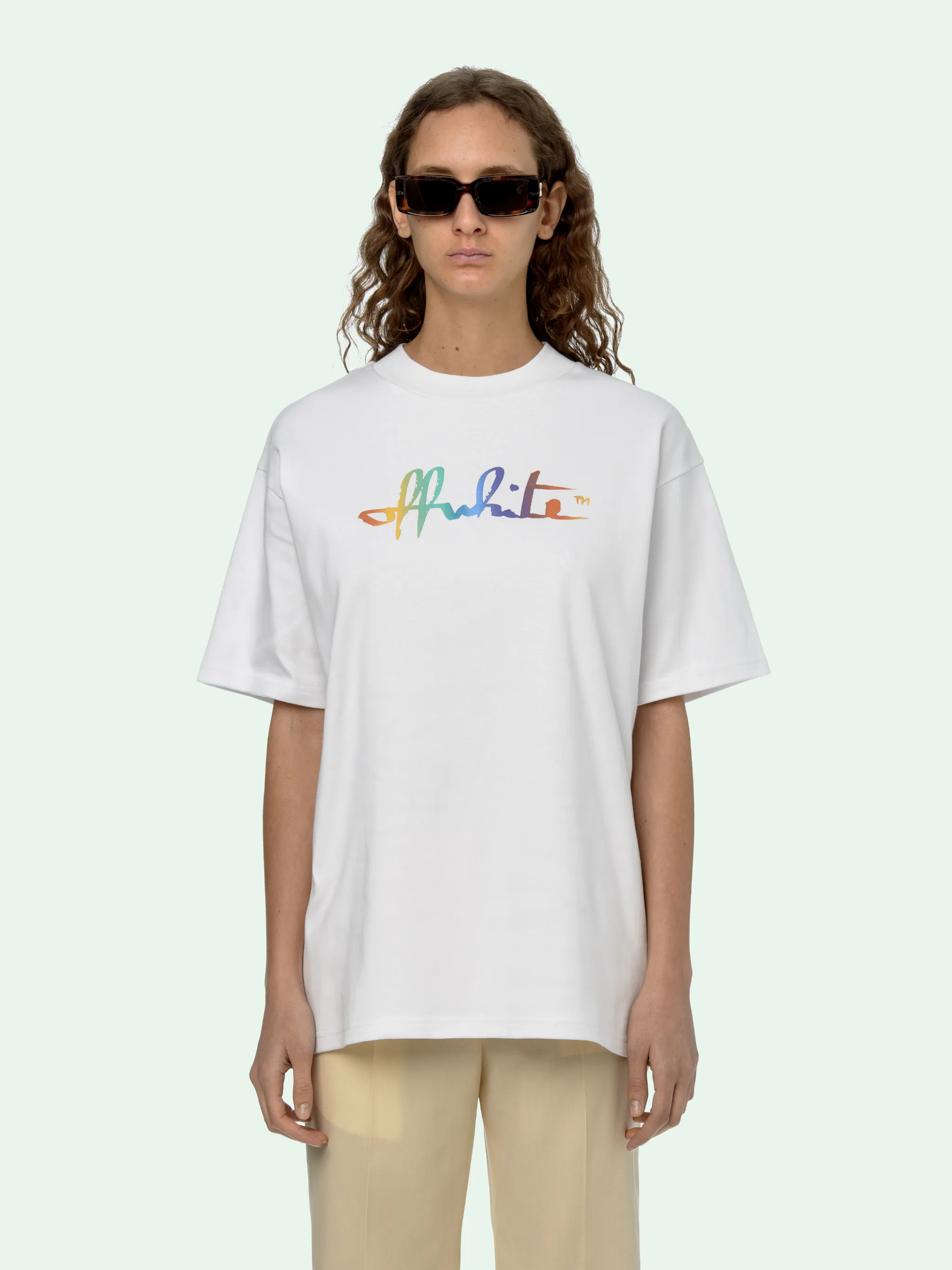off white rainbow shirt